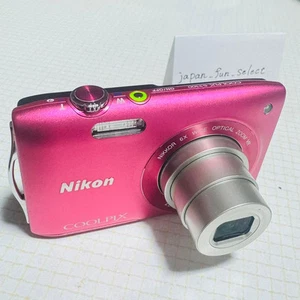 Nikon COOLPIX S3300 Pink Digital Camera 16MP Compact 6x Zoom 720p HD Exc+++ - Picture 1 of 24