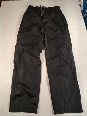 Calça de corrida/jogging masculina STARTER preta cinza com cordão listras nas pernas com zíper - Imagem 1 de 4