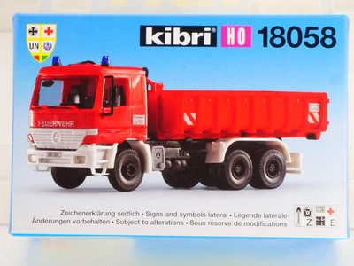 Kibri 18058 MB Actros With Meiller Fire Brigade 1:87 Mint! OVP 1704-18-40 - Image 1 of 2