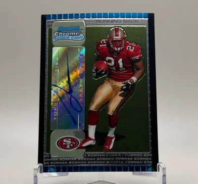 2005 Bowman Chrome FRANK GORE Auto AUTOGRAPH Rookie RC #259 San Francisco 49ers - Image 1 of 4