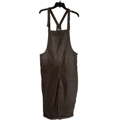 Aerie Womens Corduroy Overalls Size Large Brown  - Image 1 of 4