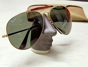 NOS Vintage RAY-BAN Outdoorsman "Tortuga" Bausch & Lomb B&L Green Lens USA 62mm - Bild 1 von 16