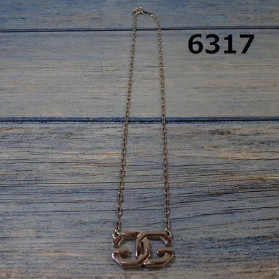 Givenchy Necklace Silver Color GG Logo Authentic - Image 1 of 4