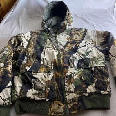 Scent-lok Men’s Med Vertigo Mossy Oak Winter Camo Hunting Jacket Style #08411-05 - Image 1 of 4