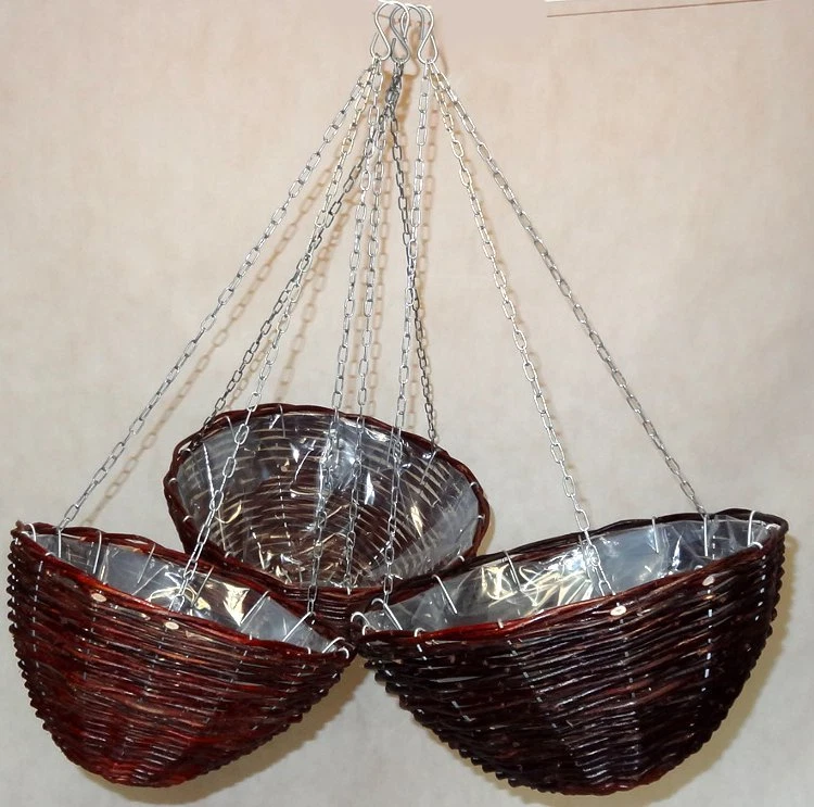 Blumenkorb  Blumenampel 3Großvarianten  Ampel  Pflanzampel Weide nicht Rattan - Bild 1 von 1