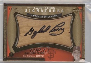 2005 Upper Deck Sweet Spot Classic Sticks Signatures /35 Gaylord Perry Auto HOF