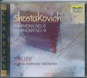 YOEL LEVI-ATLANTA SYMP ORCH" SHOSTAKOVICH-SYMP No.5, SYMPH No.9" 1989 TELARC USA - Picture 1 of 2