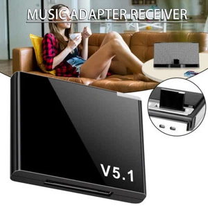 Blue-tooth 5.1 Music Audio Adapter Receivers 30 Pin Dock Speaker for iPhone iPod - Picture 1 of 6