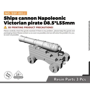 SSMODEL SSF-001J Ships cannon Napoleonic Victorian pirate D8.5*L55mm - Picture 1 of 2