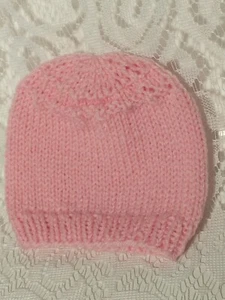 Cappello bambino sportivo I Love This Yarn fatto a mano in maglia colore rosa tblbf1 - Foto 1 di 12