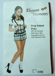 Elegant Moments Prep School Priss Girl Halloween Costume Adult S Dress/Suspender - Picture 1 of 9