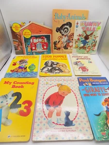 LOT 11 Vintage Children's Books Golden Shape, Rand mcNally, Wonder books - Picture 1 of 7