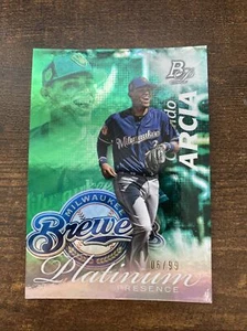 2017 bowman platinum platinum presence Green /99 Orlando Arcia PP – OA - Picture 1 of 4