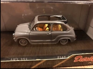 NEW Die Cast " Fiat 600 D 1965 Cabrio " DETAIL CARS 1/43 ART 313 - Picture 1 of 6
