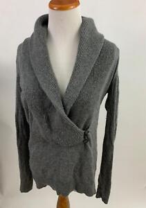 HALOGEN gray wool cashmere sweater Women's S
