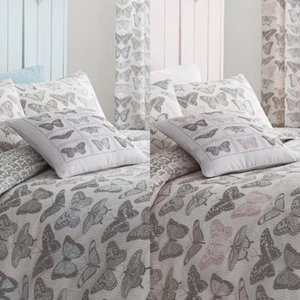 Catherine Lansfield Pastiche Butterflies Piped Edge Cushion Cover, 43 x 43 Cm - Picture 1 of 6