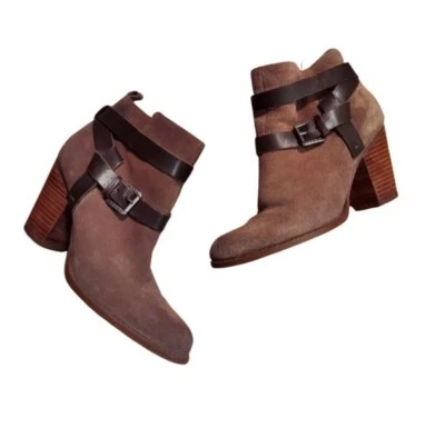 Ivanka Trump Suede Filoer Block Heel Ankle Booties Size 6.5 M - Image 1 of 4