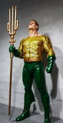 new AMAN  Justice Ross JLA custom LIFE SIZE statue  fan art finet - Image 1 of 4
