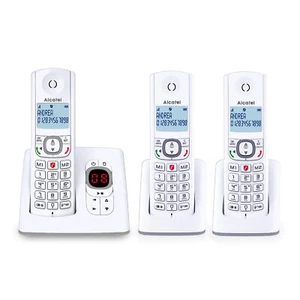 F530 Voice Trio - Téléphone Fixe Sans Fil DECT Avec Répondeur - Grand Écran R... - Zdjęcie 1 z 6