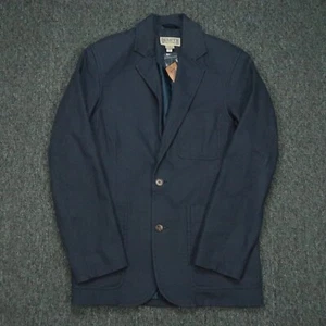 Duluth Trading Blazer Mens Small Blue Fire Hose Presentation Jacket Canvas NWT - Picture 1 of 10