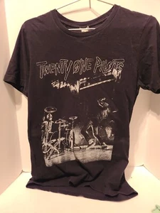 Twenty One Pilots Shirt Black Rock Band Graphic T Short Sleeve {16" pit to pit} - Picture 1 of 3