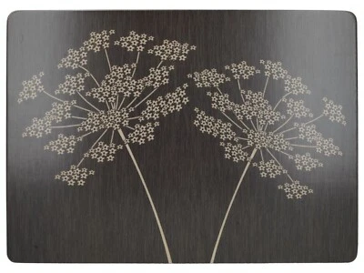 Wood Placemats Kitchen Worktop Protector Saver Breakfast 40x30 cm Set of 4 - Image 1 of 4