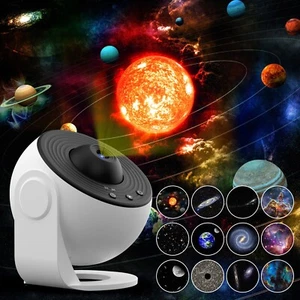 Night Light 13in1 Projector Galaxy Starry Sky LED Star Lamp Rotating Planetarium - Picture 1 of 11