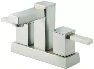Grifo central de dos manijas de níquel cepillado Danze Reef - Imagen 1 de 1