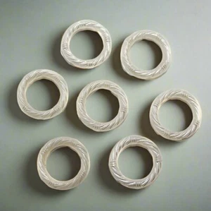 Anello 20 perle bianche 18 mm - Foto 1 di 7