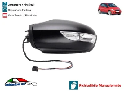 SPECCHIO RETROVISORE SINISTRO ELETTRICO ADATTO A MERCEDES CLASSE A W169 2004-> A - Immagine 1 di 2