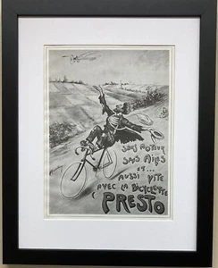Vintage Fahrrad Poster "Presto Bicycles" (1905) gerahmte Kunst - Bild 1 von 6