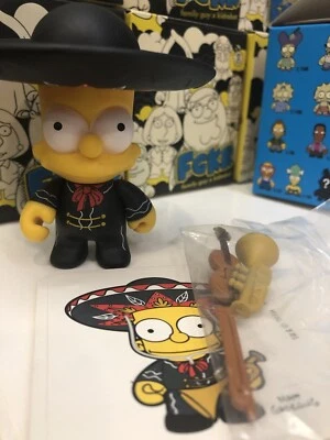 Kidrobot THE SIMPSONS 2 Pezzi FIGURES 3" ART FIGURE Bart & Omer Mariachi - Immagine 1 di 2