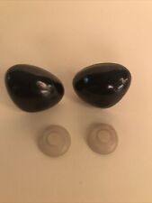 JET BLACK SMOOTH ANIMAL NOSES WITH FIXINGS 12mm/20mm & 25mm Code SN1