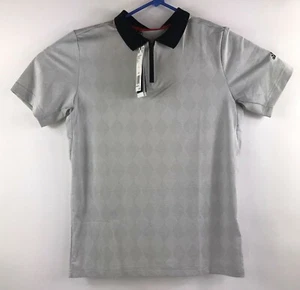 Adidas Youth Boys Size Large 13-14 Gray Zip BCade Polo Shirt New with $45 Tags - Picture 1 of 4