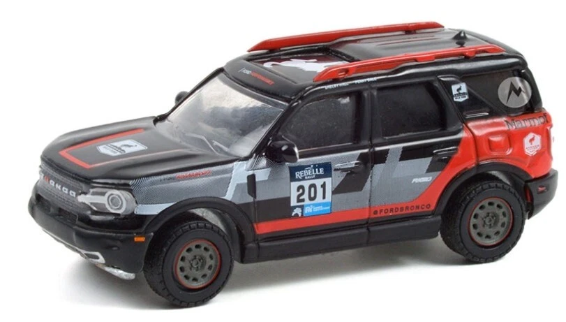 GREENLIGHT - FORD Bronco Sport #201 2021 FORD Performance RUNNING VUOTO in bl... - Immagine 1 di 1