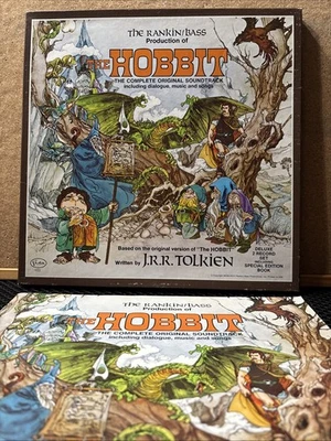 The Hobbit Rankin/Bass Soundtrack 2 Record Set LP Book Poster Transfers Complete - Image 1 of 4