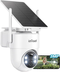 2K Telecamera Wi-Fi Esterno Con Pannello Solare, Installazione Flessibile, 355°P - Foto 1 di 12