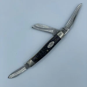 Case Knives Vintage Case Pocket Knife XX Osso 3 Blade 3” Navy Blue - Picture 1 of 9