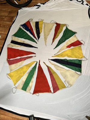 De colección-(New York Yacht Club) vela, náutica, banderas de club- banderín de lino-33 pies Foto 1 de 4