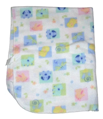 Tykes by Carters Cute Cuddly Fleece Baby Dog Duck Bunny Bear Blanket 30x37" - Image 1 of 2