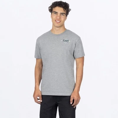FXR Racing Grey Heather/Dark Steel Trophy Premium T-Shirt 241321-0703-19 - Image 1 of 4