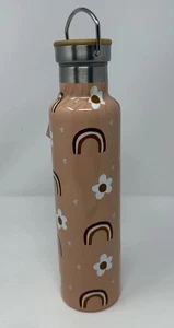 Rainbow Boho Insulated Stainless Steel Water Bottle 25 oz Primitives by Kathy - Picture 1 of 10