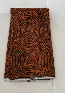 African Print Fabric, Ankara Fabric - Orange Fabric - Picture 1 of 4