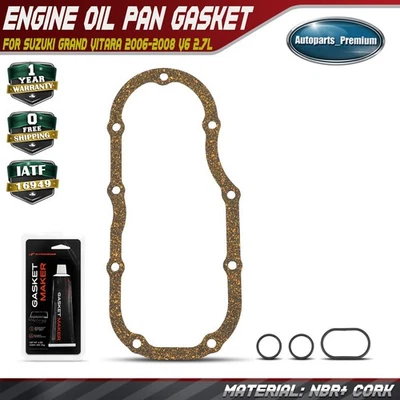 Juego de juntas de cárter de aceite de motor con sellador para Suzuki Grand Vitara 2006-2008 V6 2,7 L Foto 1 de 4