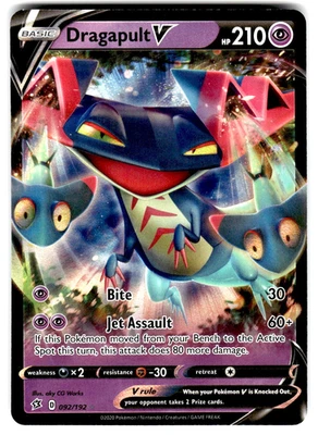 Pokemon SWSH02: Rebel Clash Card 092/192 Dragapult V - Image 1 of 4