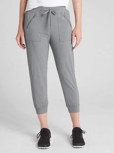 GAP GAPFIT Acanalado Panel Lateral a Rayas Bolsillo Senderismo Joggers Pantalón L ALTO LT Gris - Imagen 1 de 10