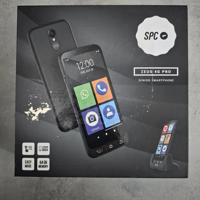 SPC Zeus 4G Pro + Coque | Smartphone Anziani Icone Grandi, Pulsante SOS, Configu - Immagine 1 di 2