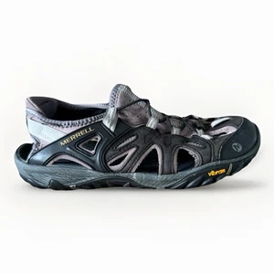 Merrell All Out Blaze Sandals Men’s Size 7.5 Sieve J65239 Black Wild Dove Vibram - Picture 1 of 8