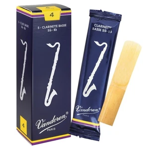 CR124 Bass Clarinet Traditional Reeds Strength 4; Box of 5 - Picture 1 of 6