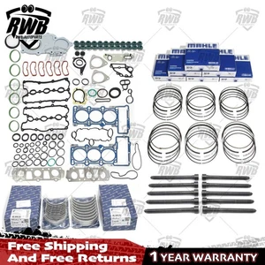 Con Rod Bearings kit&Piston Rings Set For Porsche Cayenne 92A Panamera 3.0 S - Picture 1 of 9